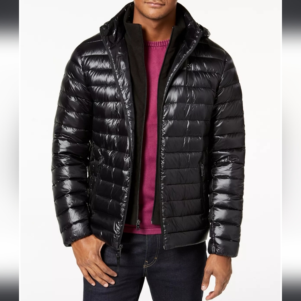 Calvin Klein Packable Premium Down Hoodie Jacket